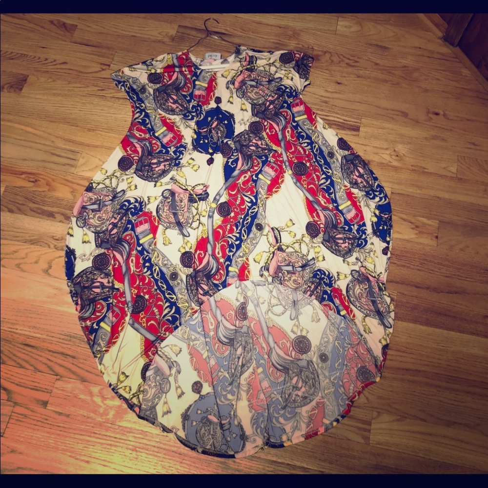 Nautical Print Flowy Dress by Fab'rik